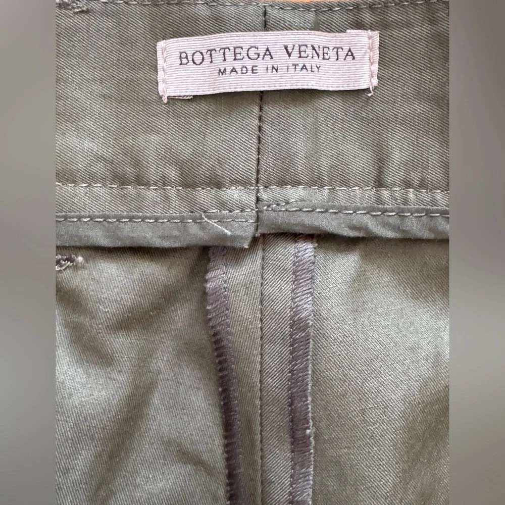 BOTTEGA VENETA COTTON BLEND SUIT OLIVE ARMY GREEN SUMMER WEDDING EU 52 / US 42 - Picture 11 of 14